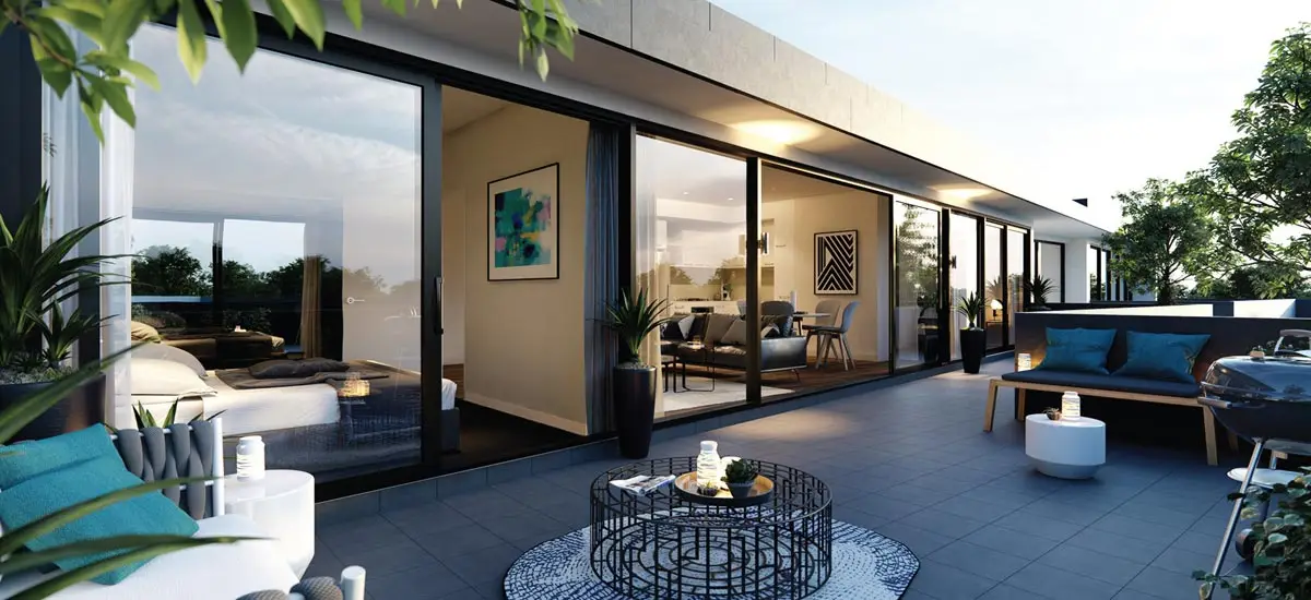 off the plan apartment Cornwall courtyard
