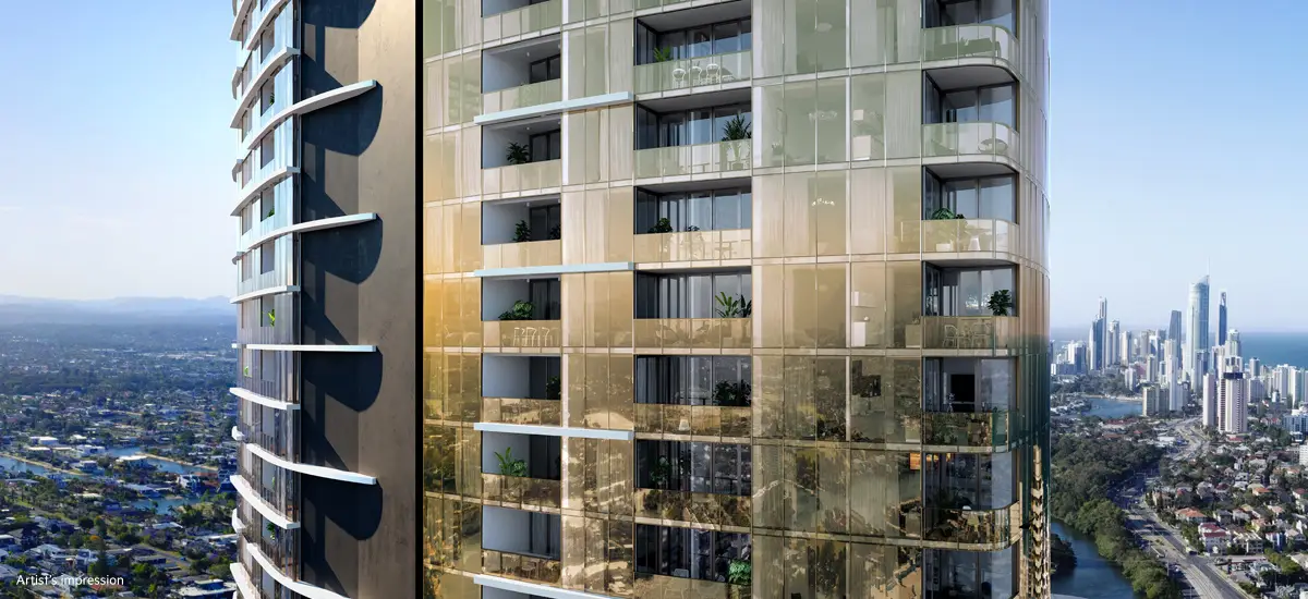 off the plan apartment for sale The Star Residences Gold Coast building exterior