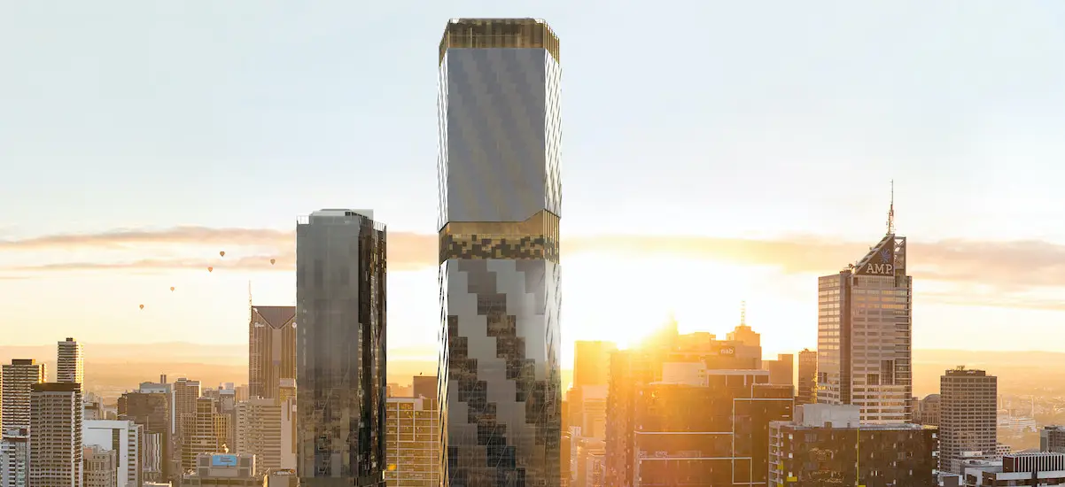 West side place 250 Spencer Street skyline